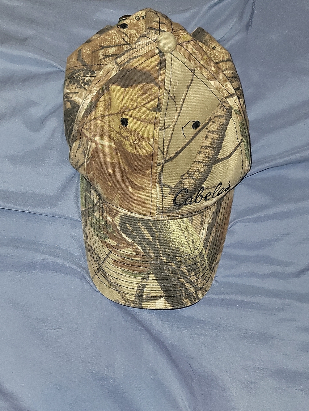 Cabela's Realtree-Style Camouflage Cap in Brown and Green